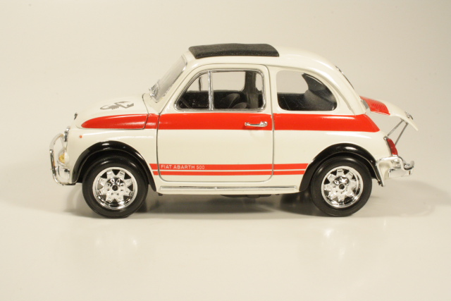 Fiat 500 Abarth 1965, white/red