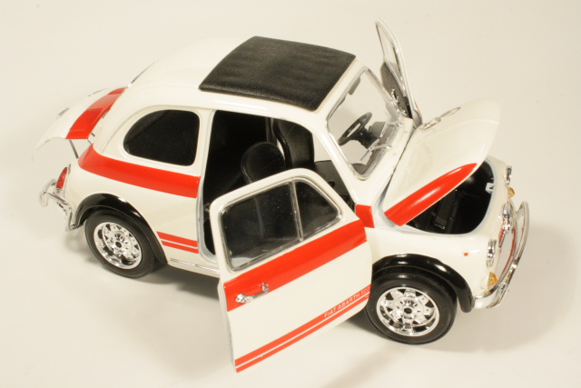 Fiat 500 Abarth 1965, white/red