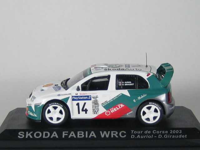 Skoda Fabia WRC, Tour de Corse 2003, D. Auriol, no.14