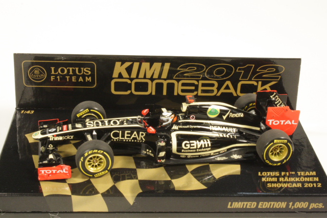 Lotus E20 F1 Team Showcar "Comeback Kimi 2012"