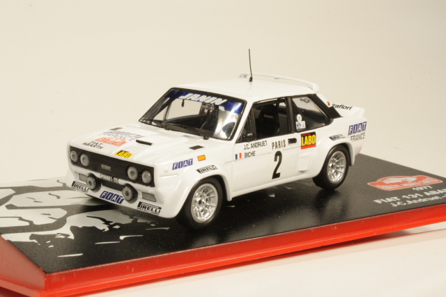 Fiat 131 Abarth, Monte Carlo 1977, J.C.Andruet, no.2