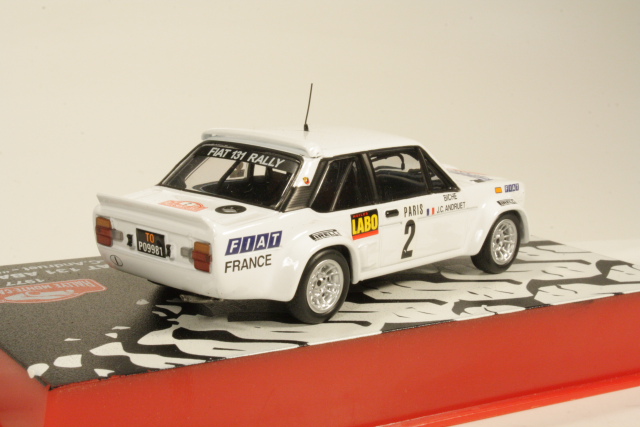 Fiat 131 Abarth, Monte Carlo 1977, J.C.Andruet, no.2 - Sulje napsauttamalla kuva