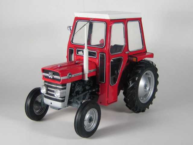 Massey Ferguson 135 with Cabin, red - Click Image to Close