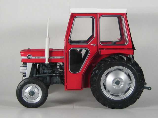 Massey Ferguson 135 with Cabin, red