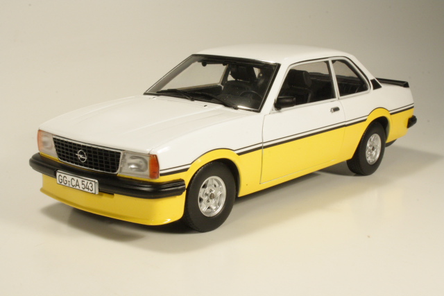 Opel Ascona B 2.0/SR i2000 1979, keltainen/valkoinen - Sulje napsauttamalla kuva