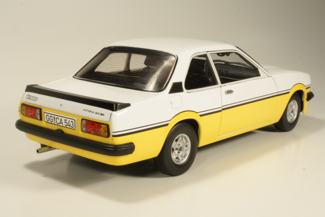 Opel Ascona B 2.0/SR i2000 1979, keltainen/valkoinen - Sulje napsauttamalla kuva