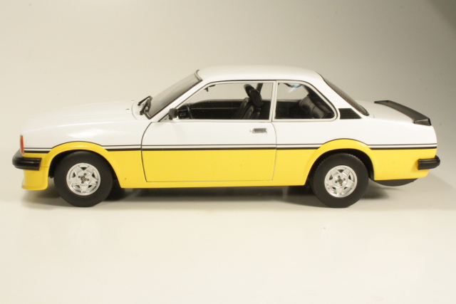 Opel Ascona B 2.0/SR i2000 1979, keltainen/valkoinen - Sulje napsauttamalla kuva