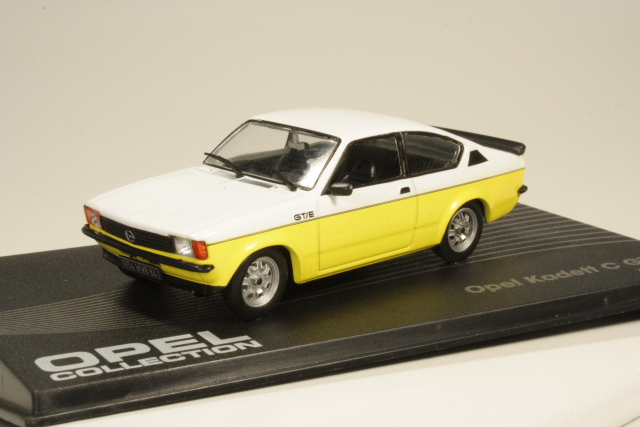 Opel Kadett C GT/E Coupe 1977, valkoinen/keltainen