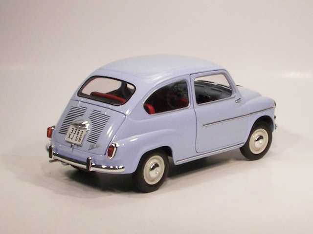 Fiat 600D 1963, light blue