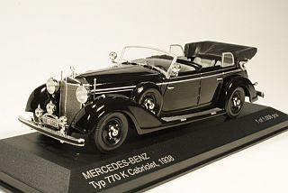 Mercedes 770K Convertible 1938, musta - Sulje napsauttamalla kuva