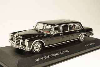 Mercedes 600 Pullman 1963, musta - Sulje napsauttamalla kuva