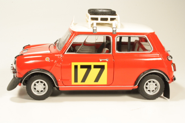 Mini Cooper S1275, 1st. Monte Carlo 1967, R.Aaltonen, no.177