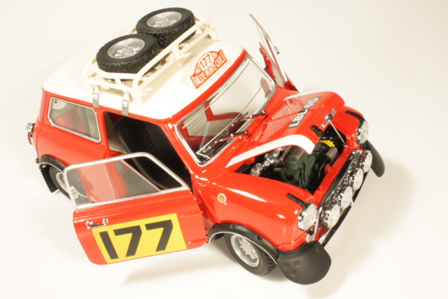 Mini Cooper S1275, 1st. Monte Carlo 1967, R.Aaltonen, no.177