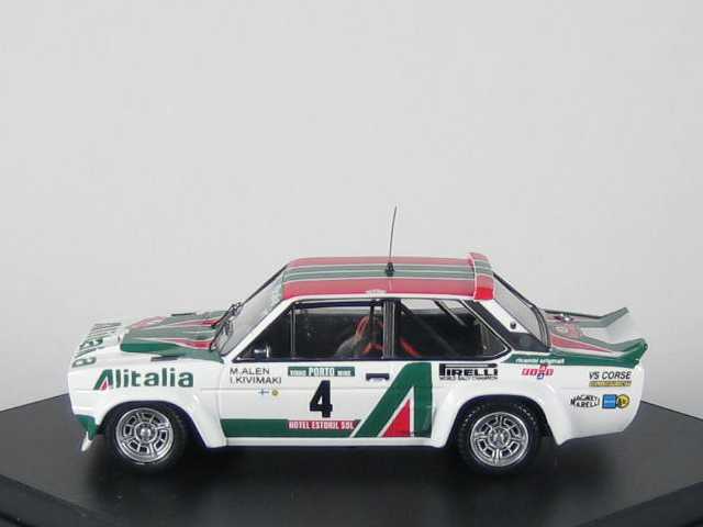 Fiat 131 Abarth "Alitalia", 1st. Portugal 1978, M.Alen, no.4 - Sulje napsauttamalla kuva