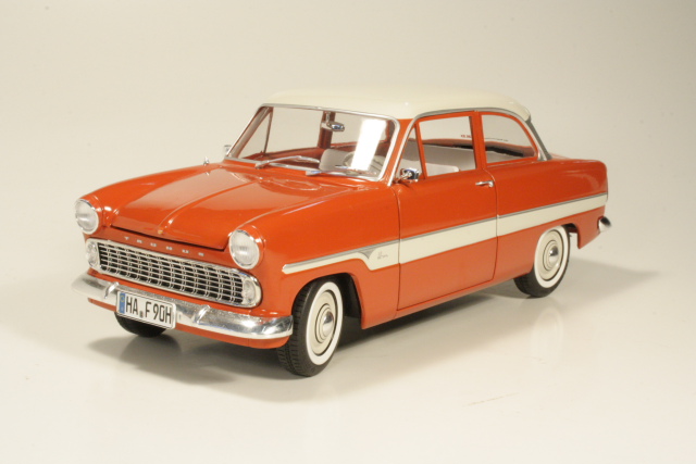 Ford Taunus 12M P1 1960, punainen/valkoinen