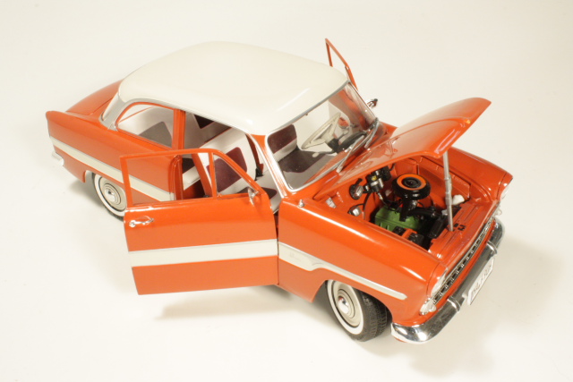 Ford Taunus 12M P1 1960, punainen/valkoinen
