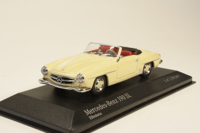 Mercedes 190SL (w121) 1955, beige - Sulje napsauttamalla kuva