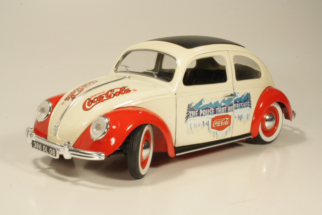 VW Beetle "Coca Cola", cream/red