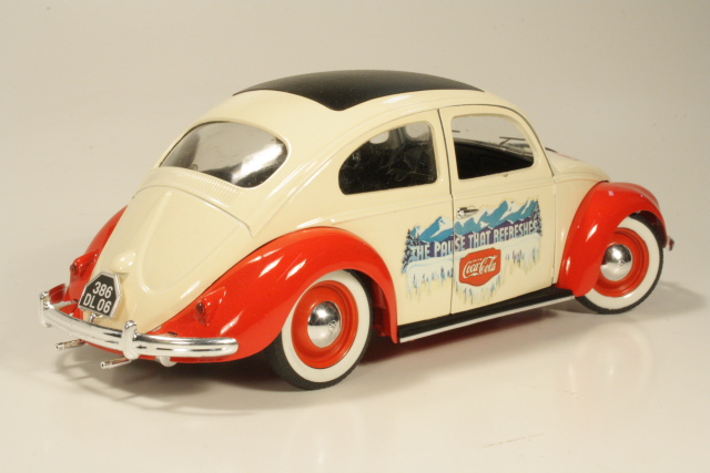 VW Beetle "Coca Cola", cream/red