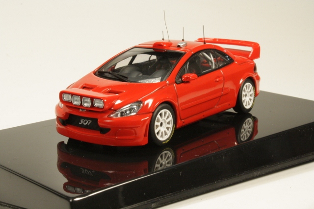 Peugeot 307 WRC 2005 Plain Body Version, punainen - Sulje napsauttamalla kuva