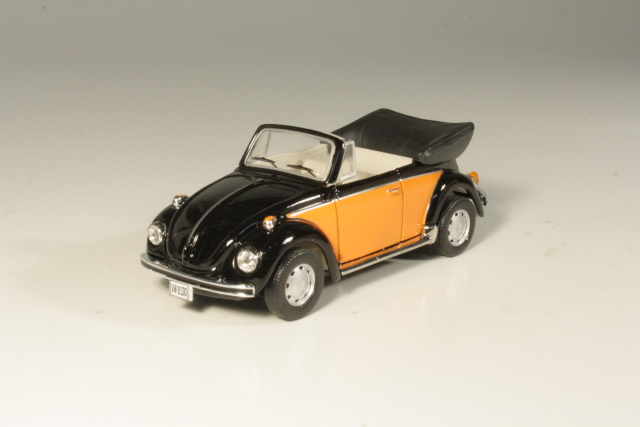 VW Kupla 1303 Cabriolet, musta/oranssi - Sulje napsauttamalla kuva