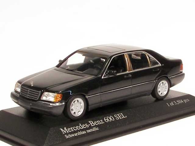 Mercedes 600SEL 1991, musta