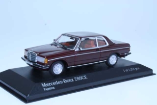 Mercedes 280CE (C123) 1976, tummanpunainen