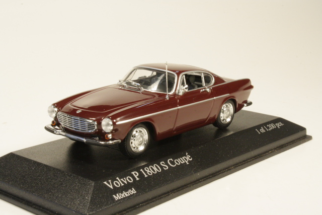 Volvo P1800S Coupe 1969, tummanpunainen - Sulje napsauttamalla kuva