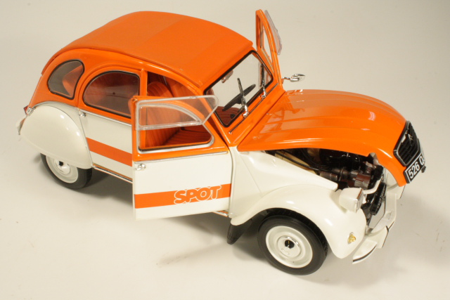 Citroen 2CV Spot 1976, white/orange