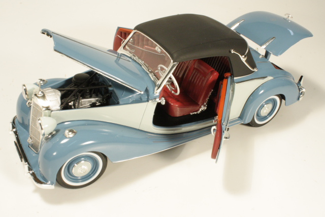 Mercedes 170S Cabriolet A (W136) 1949, sininen/harmaa
