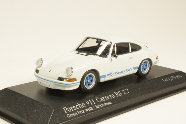 Porsche 911 Carrera RS 2.7 1972, valkoinen - Sulje napsauttamalla kuva