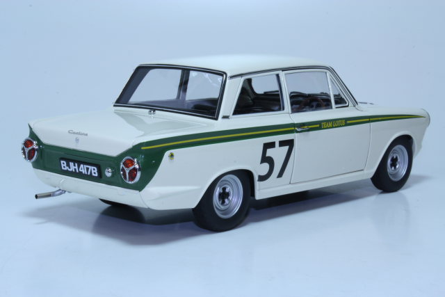 Ford Cortina Lotus Mk1, 1st. Crystal Palace 1964, J.Clark, no.57