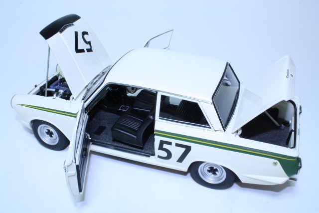 Ford Cortina Lotus Mk1, 1st. Crystal Palace 1964, J.Clark, no.57