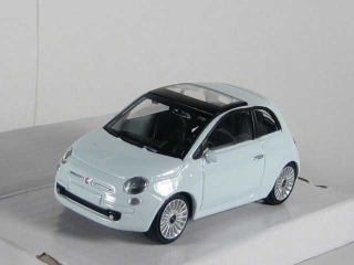 Fiat 500 2007, vaaleansininen