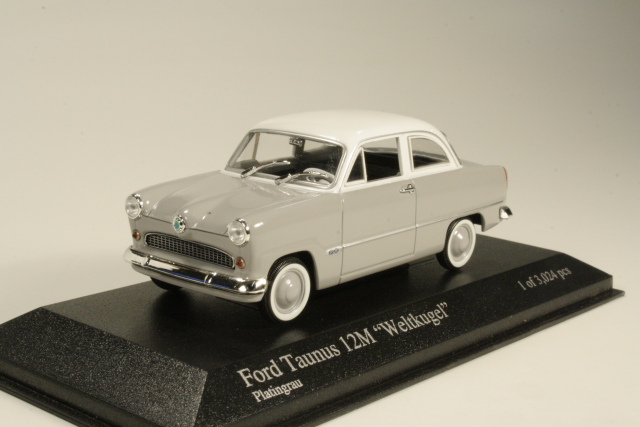 Ford Taunus 12M P1 1957, harmaa/valkoinen