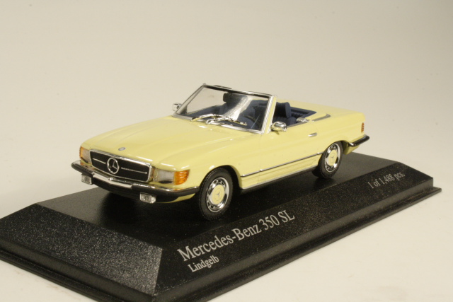 Mercedes 350SL 1981, keltainen