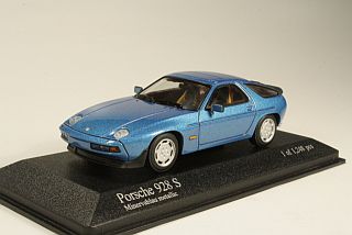 Porsche 928S 1979, sininen - Sulje napsauttamalla kuva