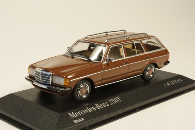 Mercedes 250T (s123) 1980, ruskea - Sulje napsauttamalla kuva