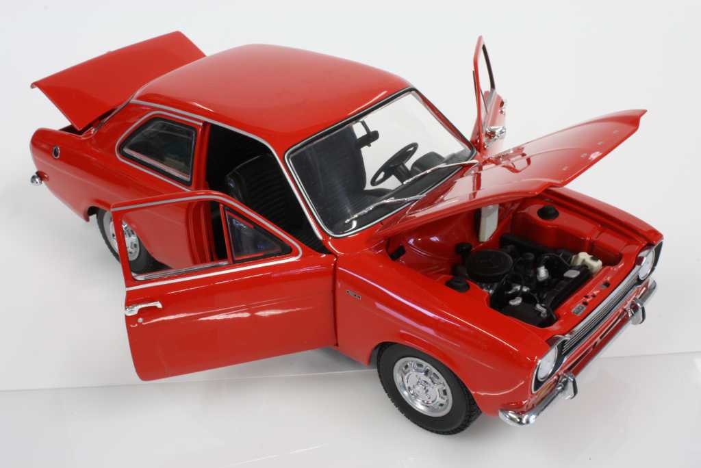 Ford Escort Mk1 1300L 1968, punainen - Sulje napsauttamalla kuva