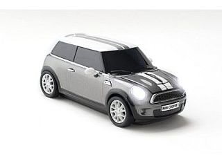 Mini Cooper, grey/white. Wireless optical mouse