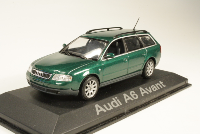 Audi A6 Avant, tummanvihreä - Sulje napsauttamalla kuva