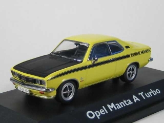 Opel Manta A Turbo, keltainen - Sulje napsauttamalla kuva