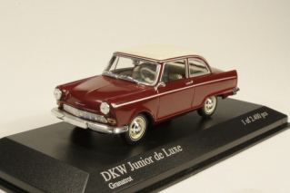 DKW Junior DeLuxe 1961, tummanpunainen/valkoinen