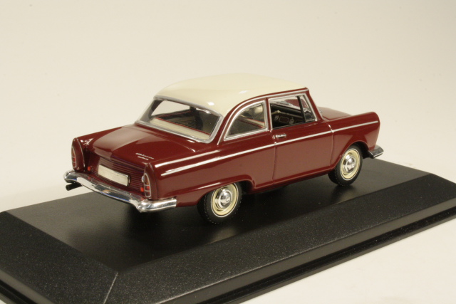 DKW Junior DeLuxe 1961, tummanpunainen/valkoinen