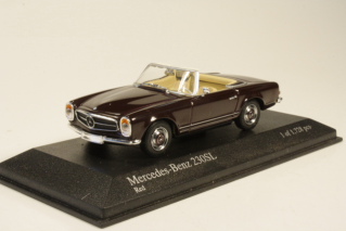 Mercedes 230SL (w113) 1965, tummanpunainen