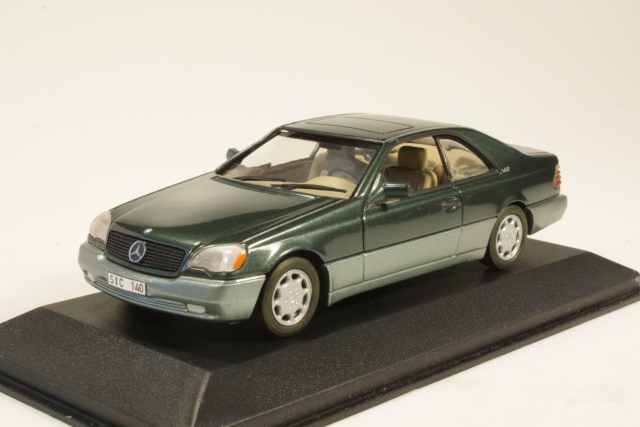 Mercedes 600SEC 1992, green - Click Image to Close