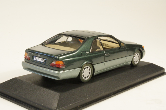 Mercedes 600SEC 1992, green - Click Image to Close
