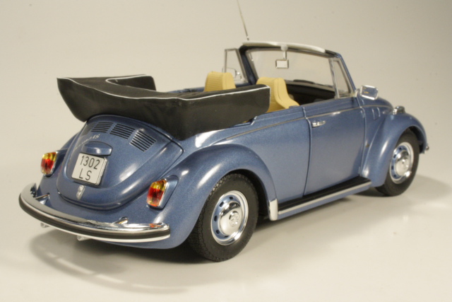 VW 1302LS Cabriolet 1971, sininen - Sulje napsauttamalla kuva