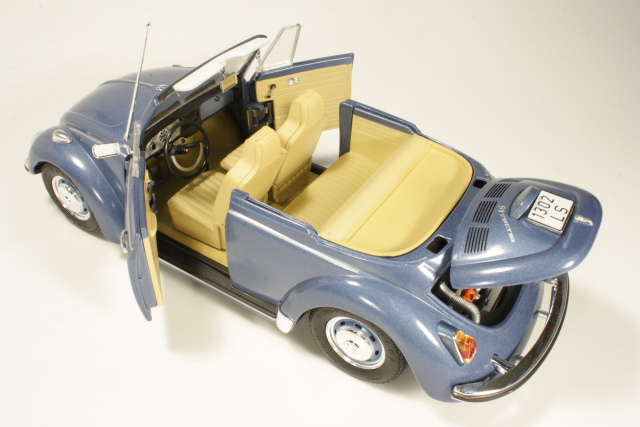 VW 1302LS Cabriolet 1971, sininen - Sulje napsauttamalla kuva