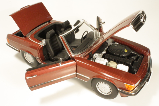 Mercedes 300SL (W107) 1986, punainen